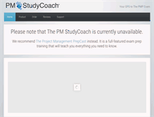 Tablet Screenshot of project-management-study-coach.com